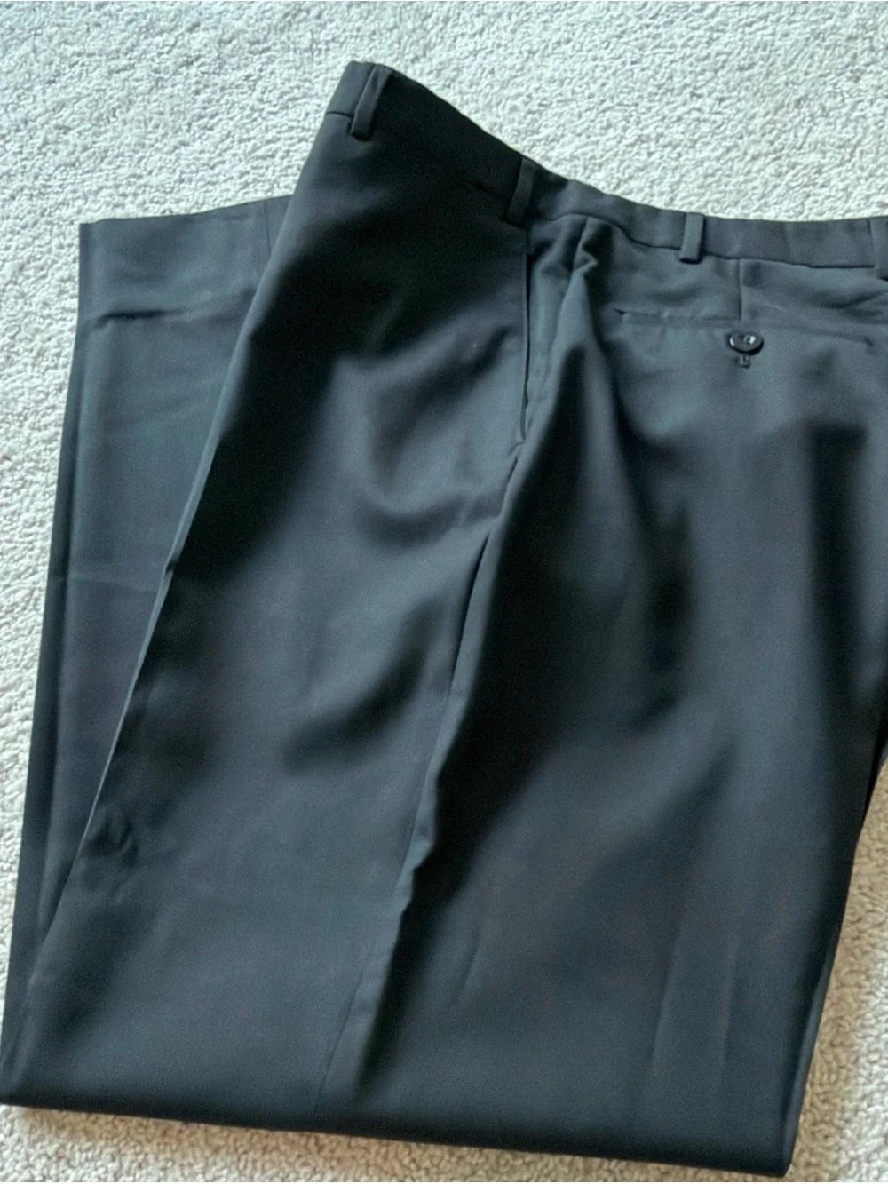 Vintage Armani Collezioni Dress Pants Black 36 Flat Front